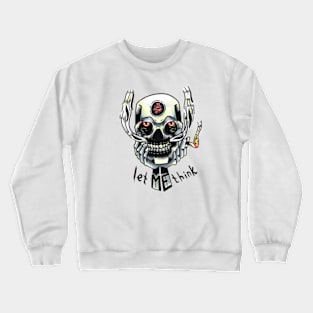 smoking skeleton Crewneck Sweatshirt